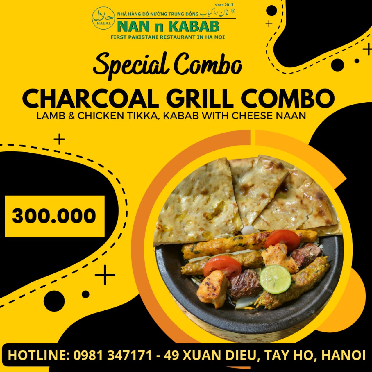 Special charcoal grill combo