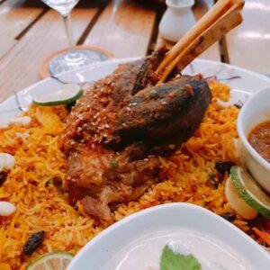 606. Lamb Shank Mandi Rice