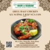302. CHARCOAL CHICKEN TIKKA - HALF CHICKEN
