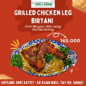 GRILLED CHICKEN LEG BIRYANI