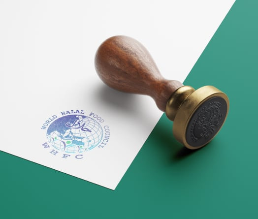Con dấu chứng nhận Halal trên sản phẩm, biểu tượng đảm bảo tuân thủ quy định Hồi giáo