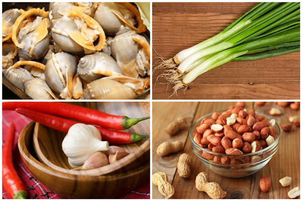 Ốc tỏi tươi ngon đã sơ chế