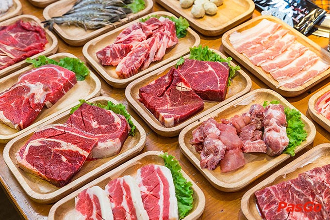 Trải nghiệm Buffet Lẩu Nướng Nhật Bản đặc sắc Thịt ba chỉ bò và lợn tươi ngon cho món nướng