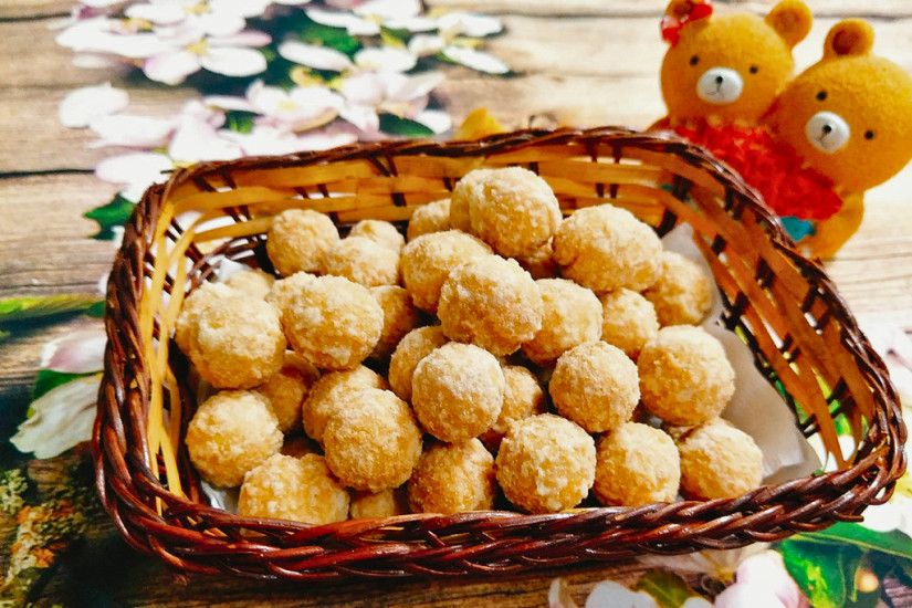 Công Thức Bánh Nhãn Bằng Nồi Chiên Không Dầu Chuẩn Vị Bánh nhãn chiên không dầu đã hoàn thành