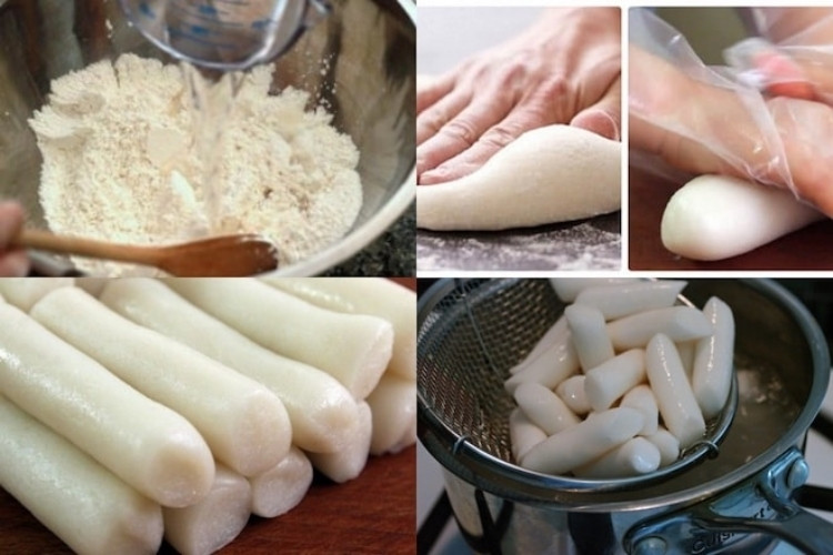 Làm bột bánh gạo Tteokbokki tại nhà