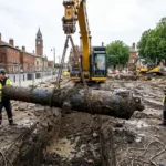 Construction Crews Unearth 18th-Century Cannon in Historic English Plaza