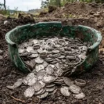 Fishing Worm Hunt Leads to Discovery of Massive Medieval Silver Hoard